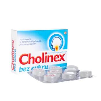 Cholinex bez cukru, 16 pastylek 