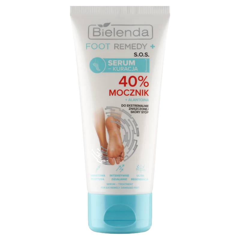 Bielenda Foot Remedy+ S.O.S. serum-kuracja do ekstremalnie zniszczonej skóry stóp z 40% mocznikiem, 50 ml