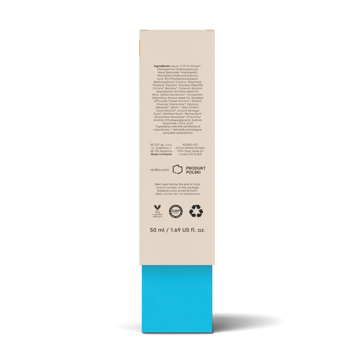 Resibo Ready to Wear 365 zaawansowany krem do twarzy SPF 50, 50 ml