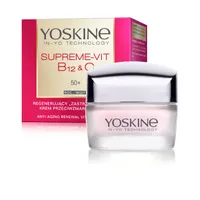 Yoskine Supreme-Vit B12 & C regenerujący krem przeciwzmarszczkowy do twarzy na noc 50+, 50 ml