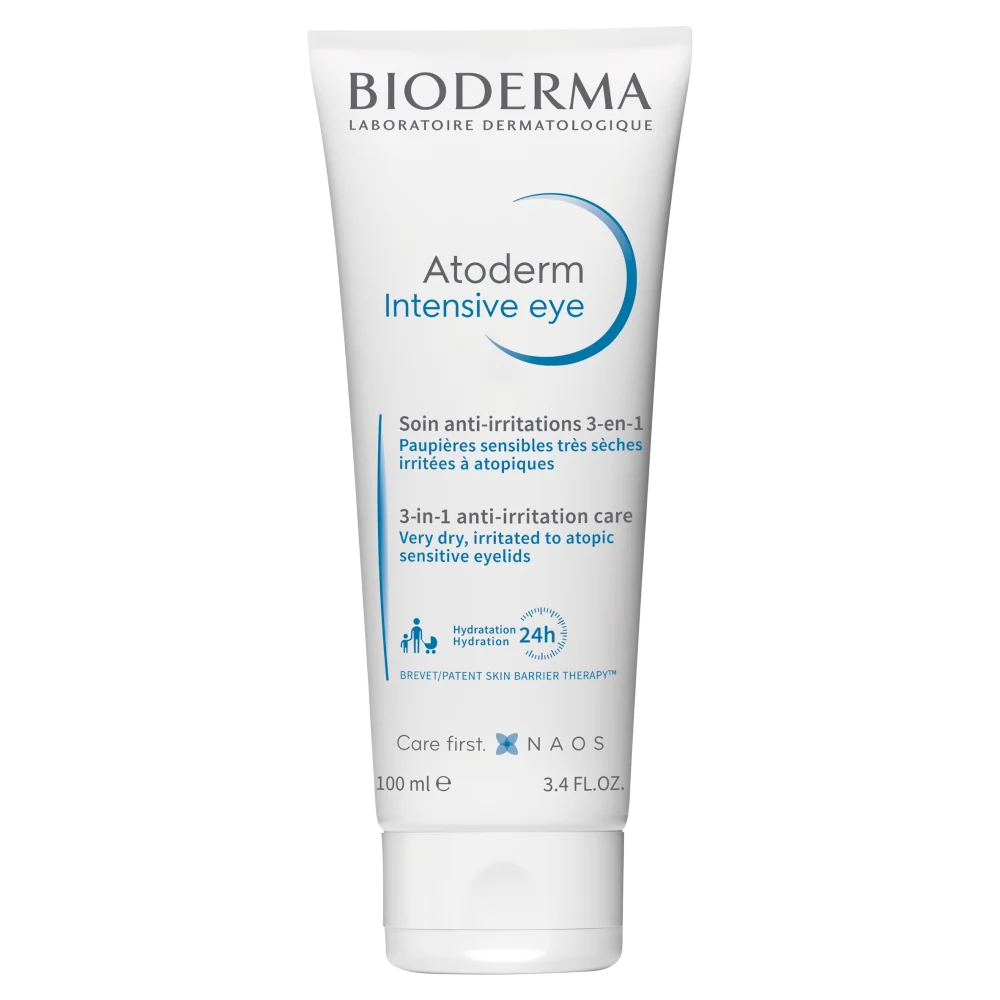 Bioderma Atoderm Intensive Eye 3w1 pielęgnacja podrażnionej skóry powiek, 100 ml