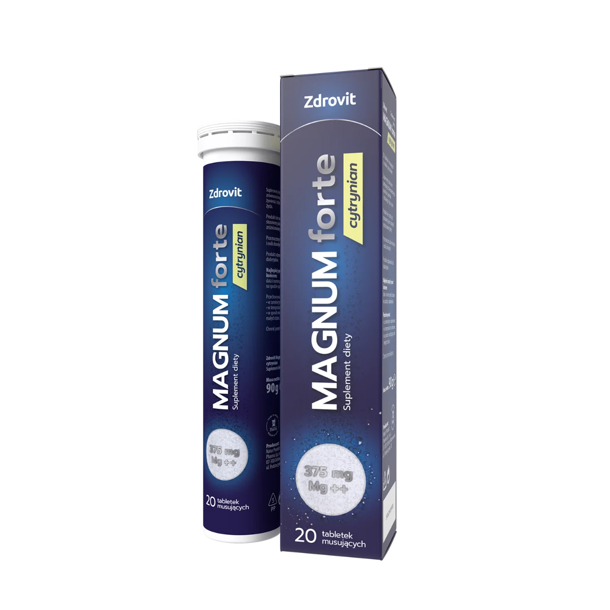Zdrovit Magnum Forte Cytrynian 20 tabletek musujących