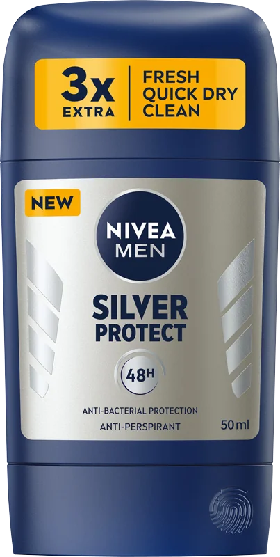 Nivea Men Silver Protect antyperspirant w sztyfcie, 50 ml