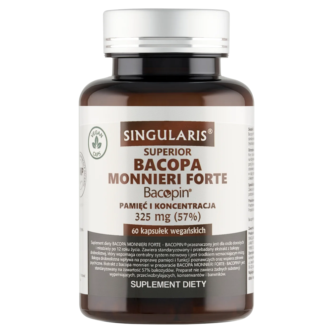 Singularis Superior Bacopa Monnieri Forte 60 kapsułek