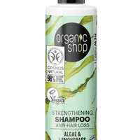 Organic Shop wzmacniający szampon do włosów, ekstrakt z alg i naturalnej glinki, 280 ml