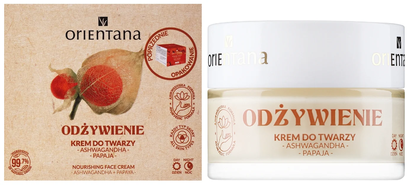 Orientana krem do twarzy na dzień i na noc żeń-szeń indyjski, 40 g