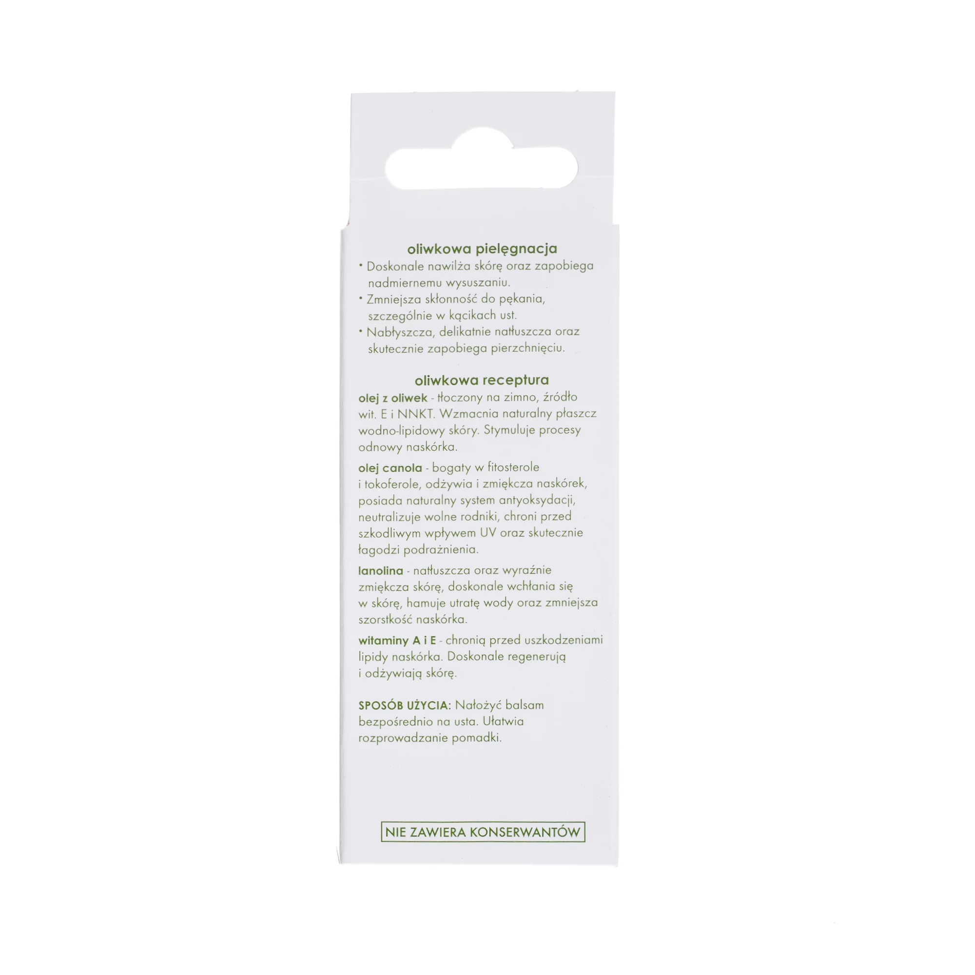 Ziaja Oliwkowa balsam do ust, 10 ml