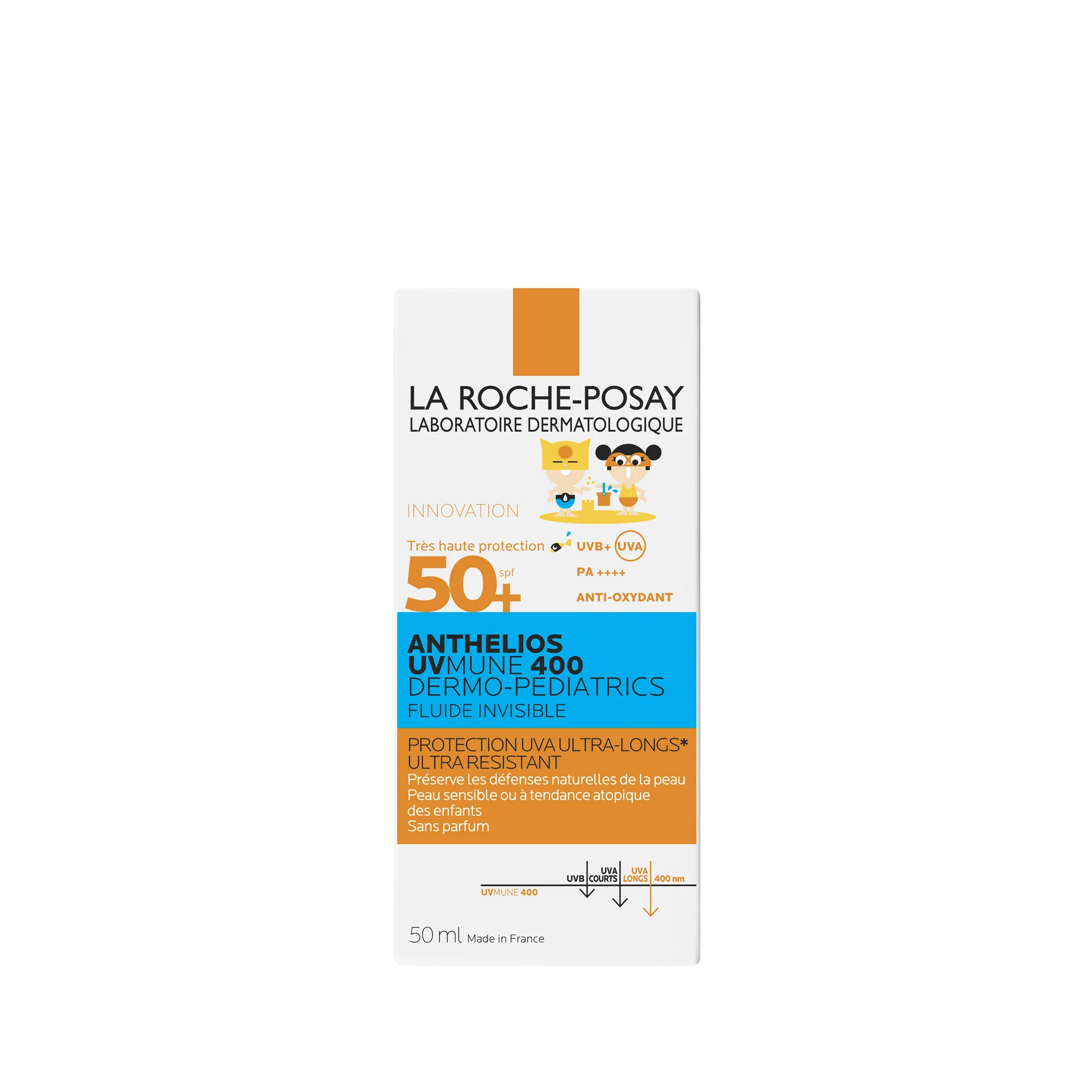La Roche-Posay Anthelios UVMUNE 400 Dermo-Pediatrics SPF50+ niewidoczny fluid 50 ml