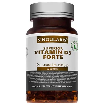 Singularis Superior Witamina D3 Forte 4000 IU, suplement diety, 60 kapsułek 