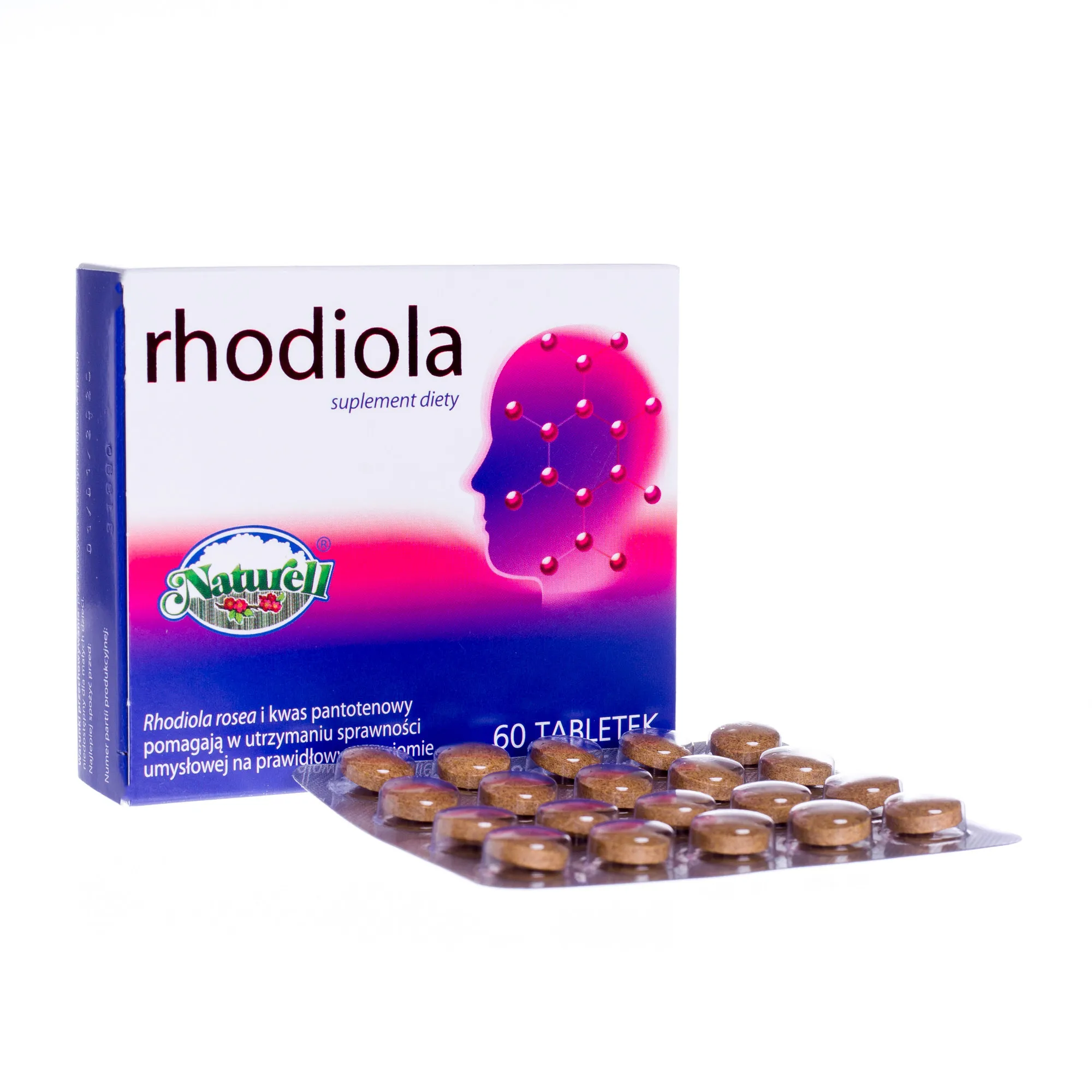 Naturell Rhodiola, 60 tabletek 