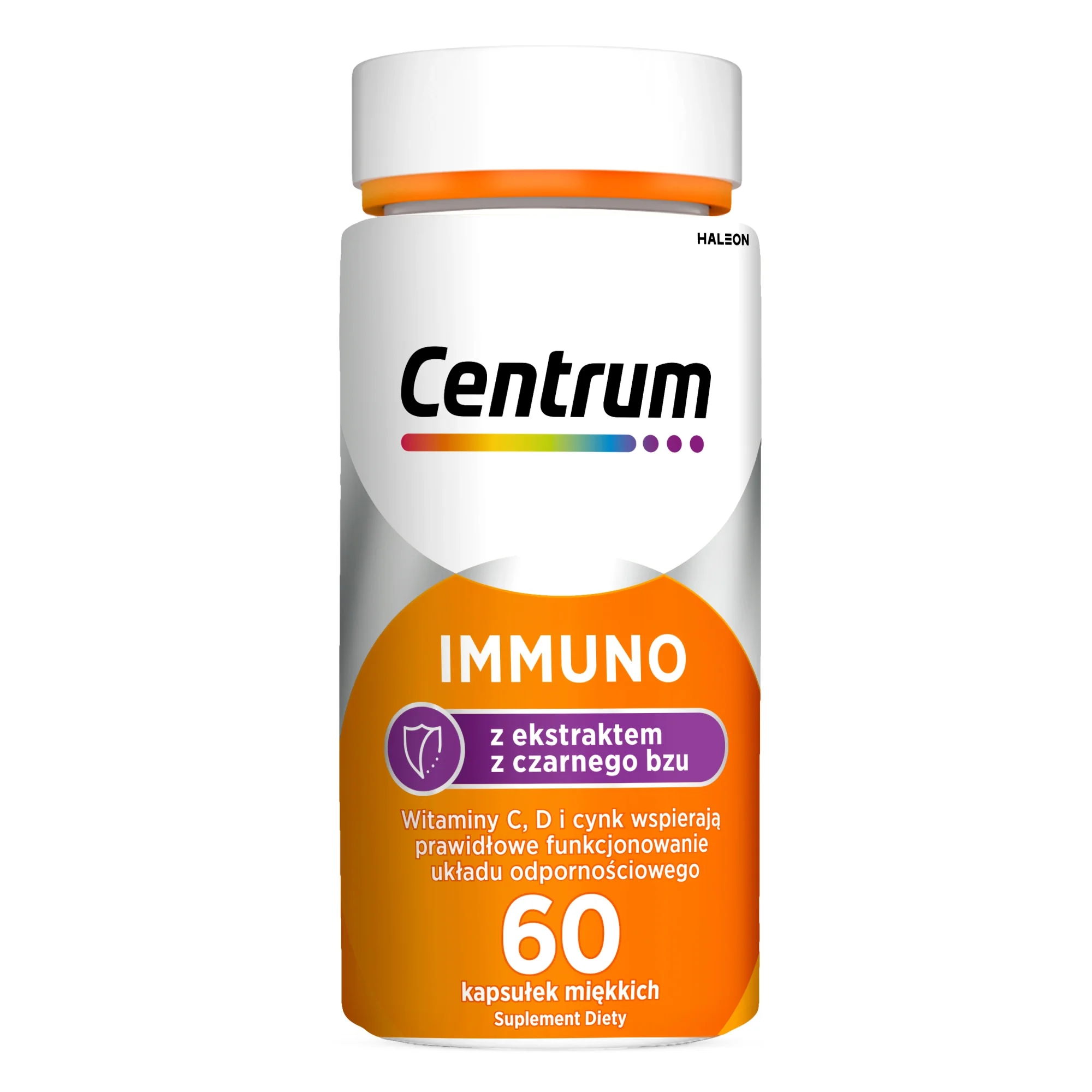 Centrum Immuno z ekstraktem z czarnego bzu 60 kapsułek