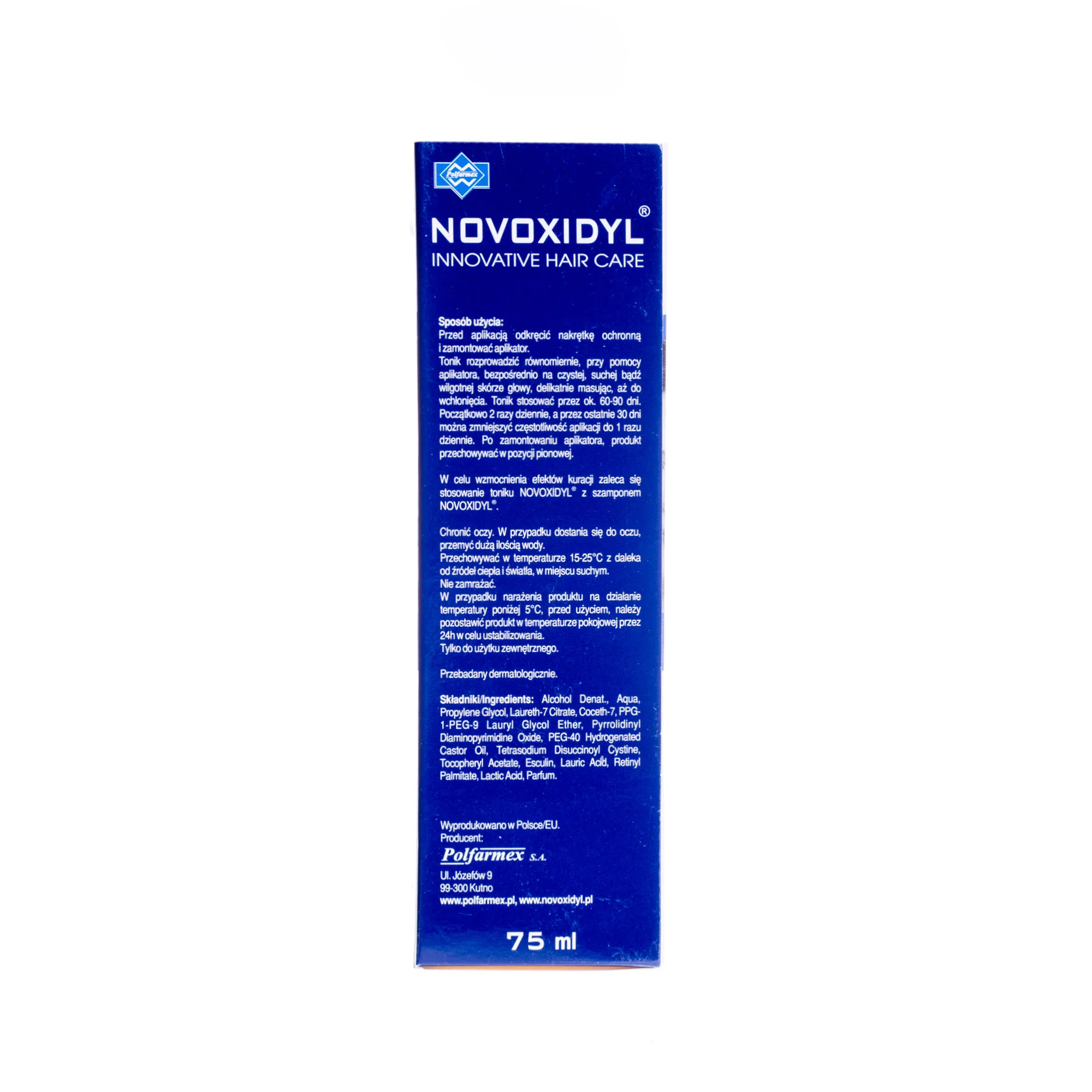 Novoxidyl Tonik, formuła przeciw wypadaniu włosów, 75 ml 