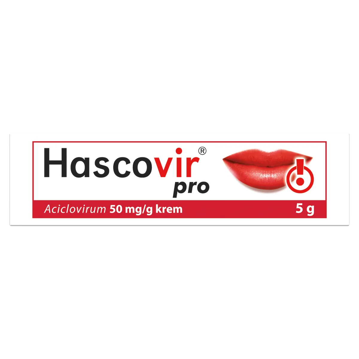 Hascovir Pro 50 mg/g, krem, 5g
