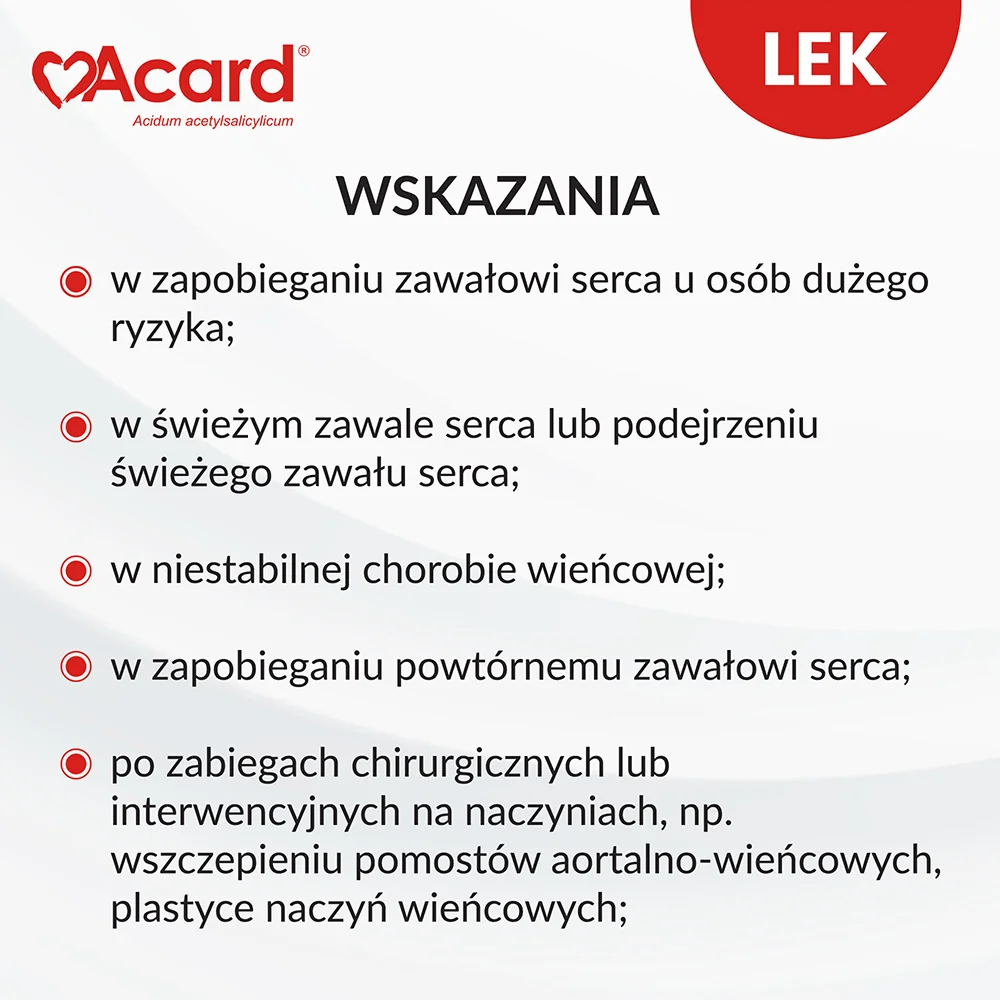 Acard 75 mg, 60 tabletek