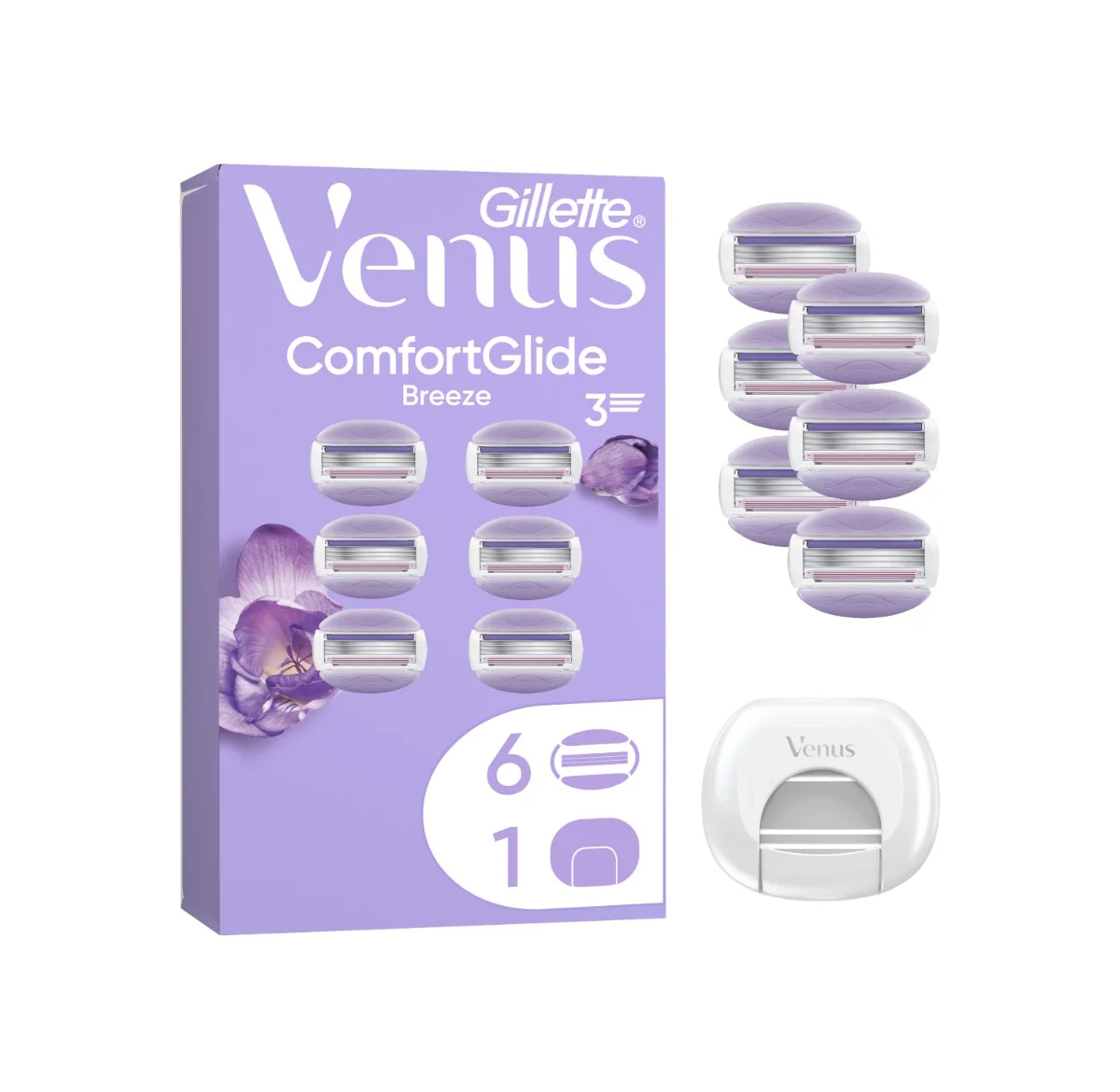 Gillette Venus ComfortGlide Breeze wkłady do maszynki, 6 sztuk