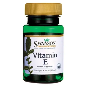 Swanson Vitamin E, suplement diety, 60 kapsułek 