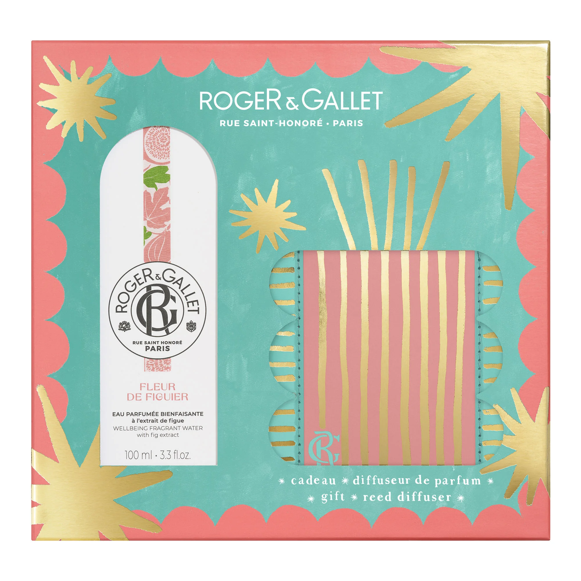 Roger & Gallet Zestaw woda Fleur de Figuier, 100 ml + dyfuzor zapachowy