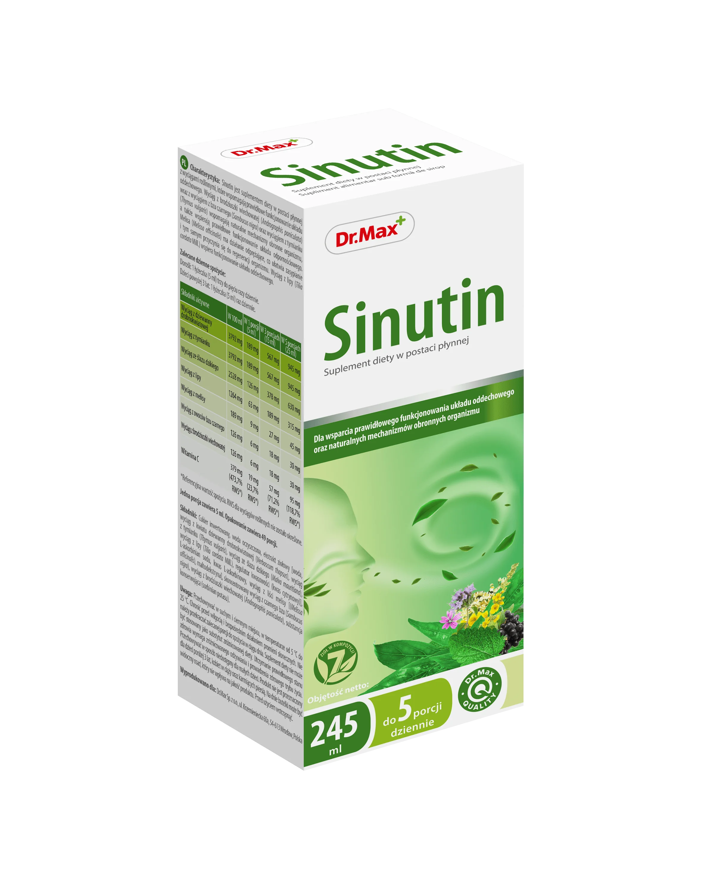 Sinutin Dr.Max suplement diety, 245 ml