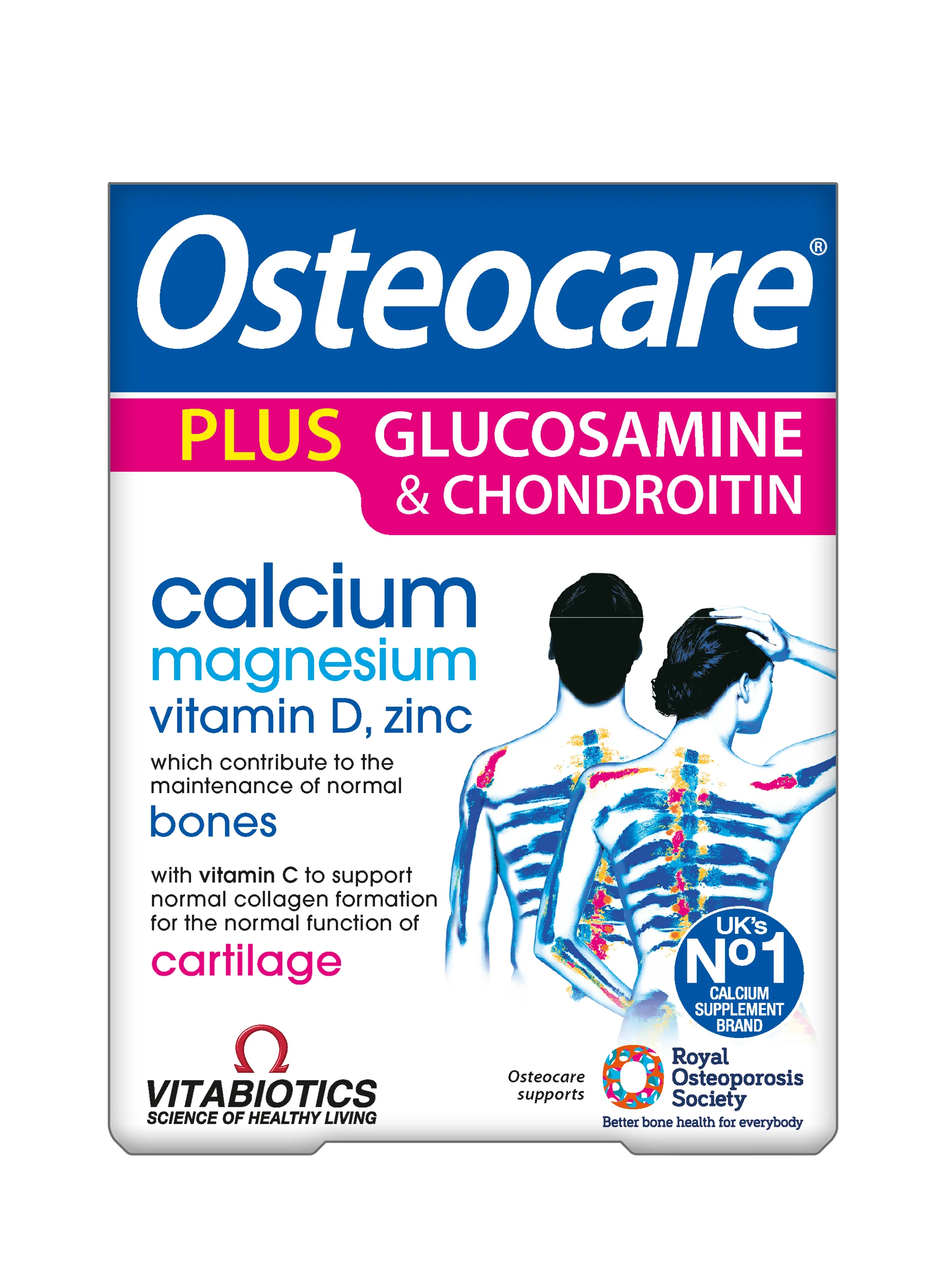 Vitabiotics Osteocare® Plus Glucosamine & Chondroitin 60 tabletek