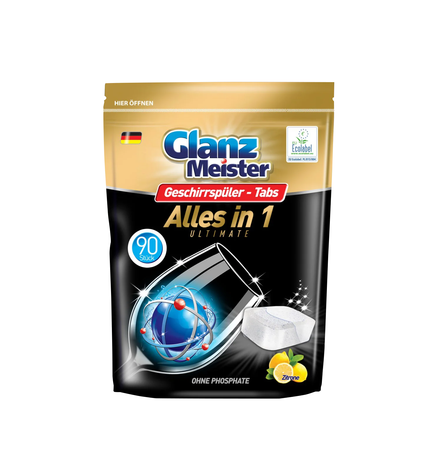 Glanz Meister Alles in 1 tabletki do zmywarki, 90 sztuk