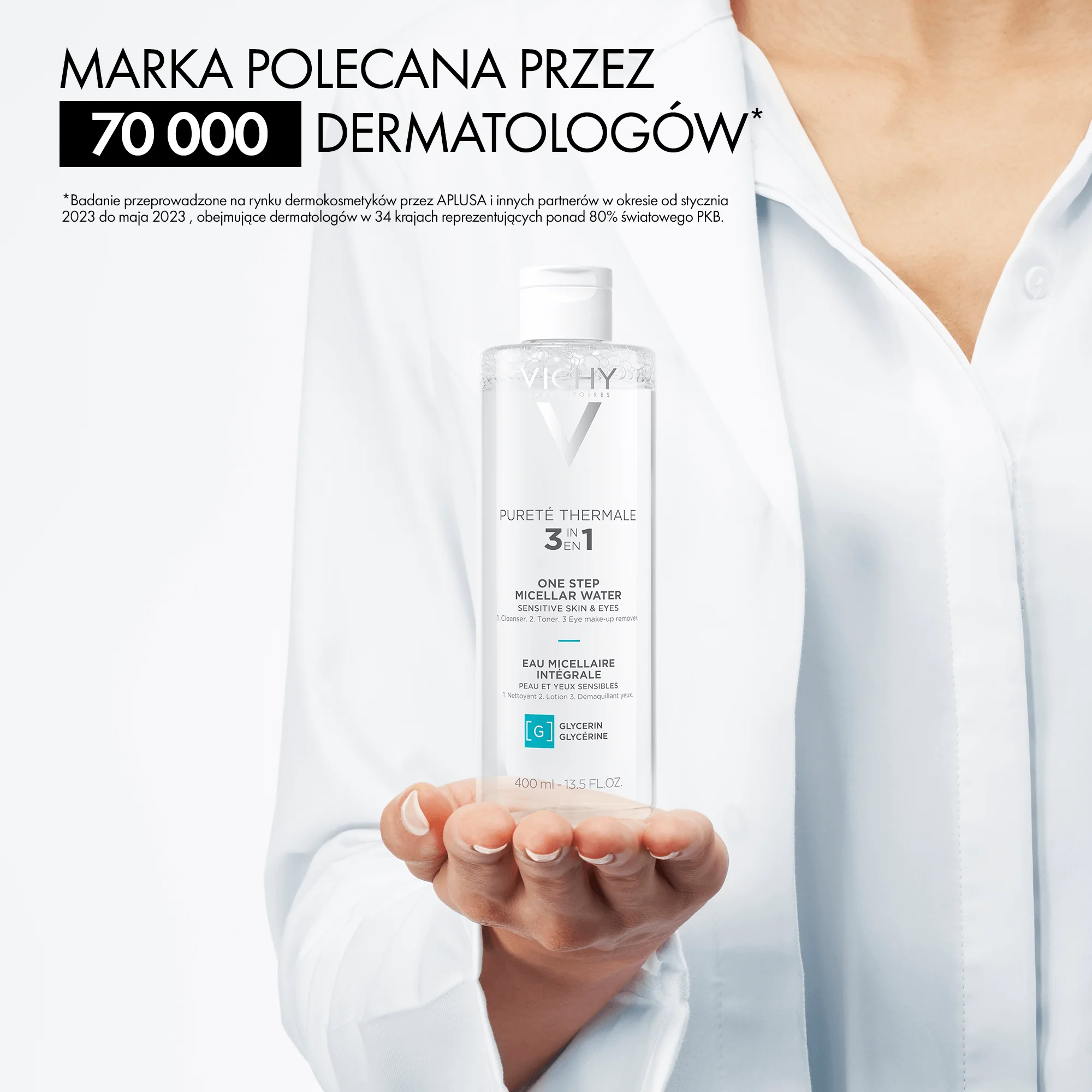 Vichy Purete Thermale płyn micelarny do skóry wrażliwej, 400 ml