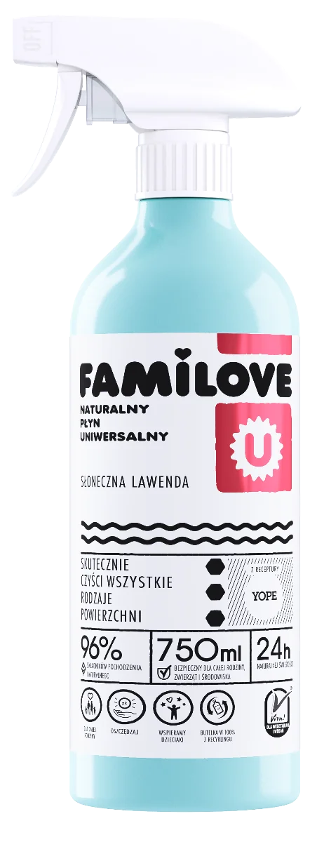 YOPE Familove naturalny płyn uniwersalny, 750 ml