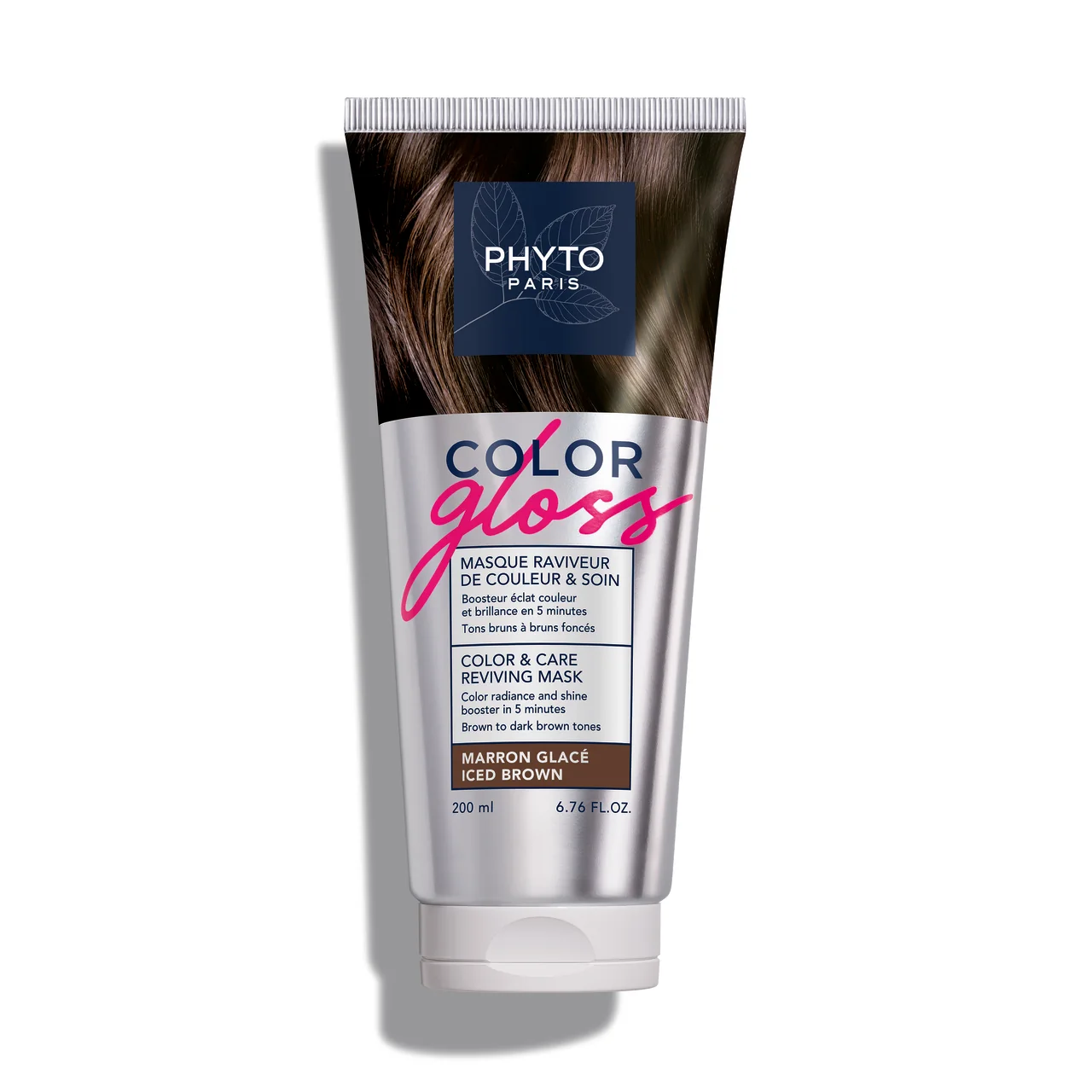 Phyto Color Gloss maska koloryzująca, chłodny brąz, 200 ml