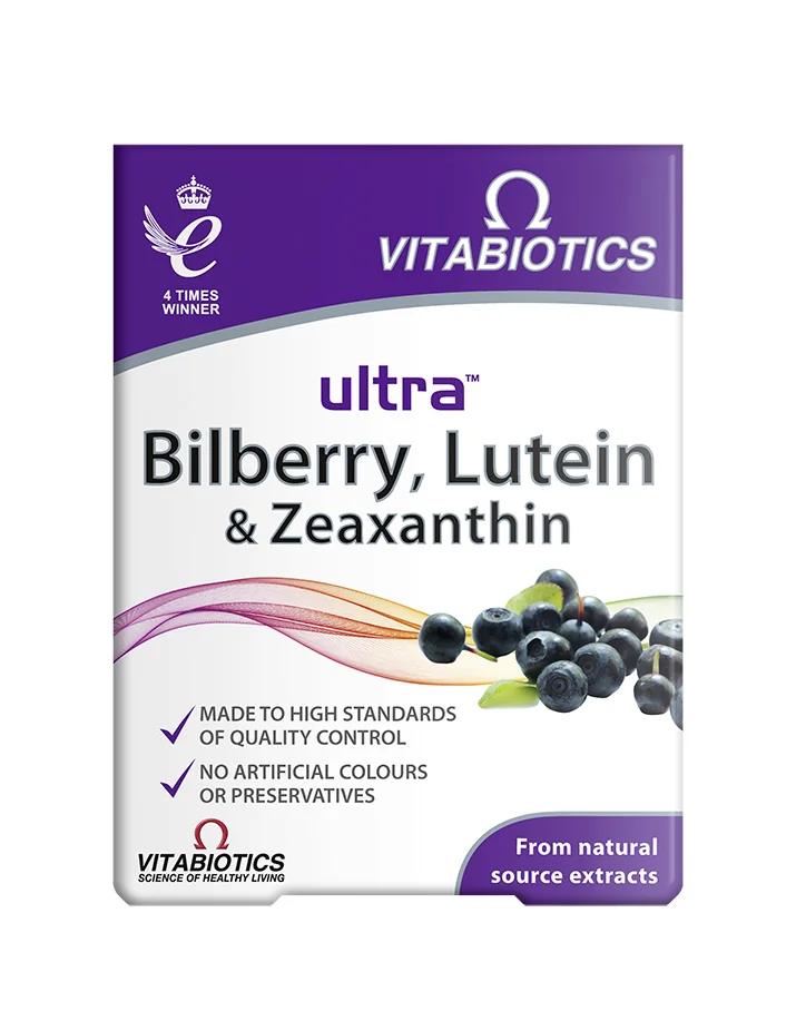 Vitabiotics Ultra Lutein, Bilberry & Zaxanthin 30 tabletek