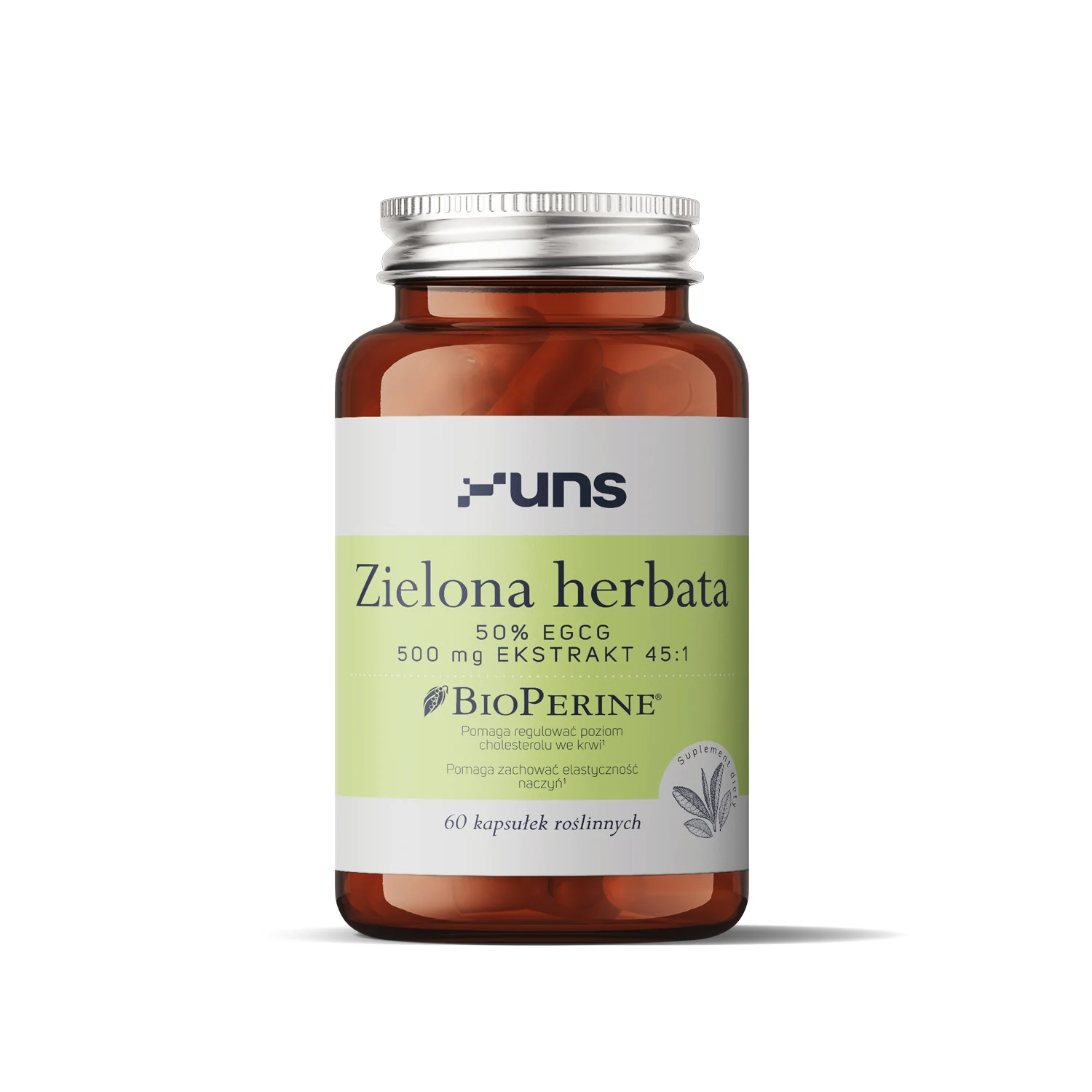 UNS Zielona Herbata + BioPerine® 60 wege kapsułek