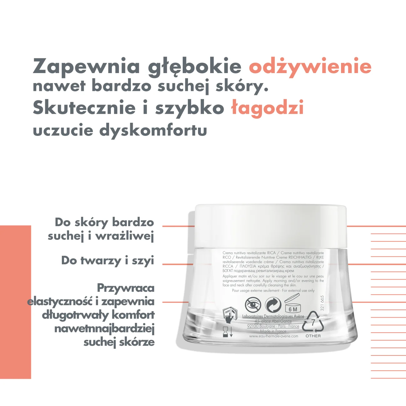 Avene LesEssentiels krem odżywczy rewitalizujący, 50 ml