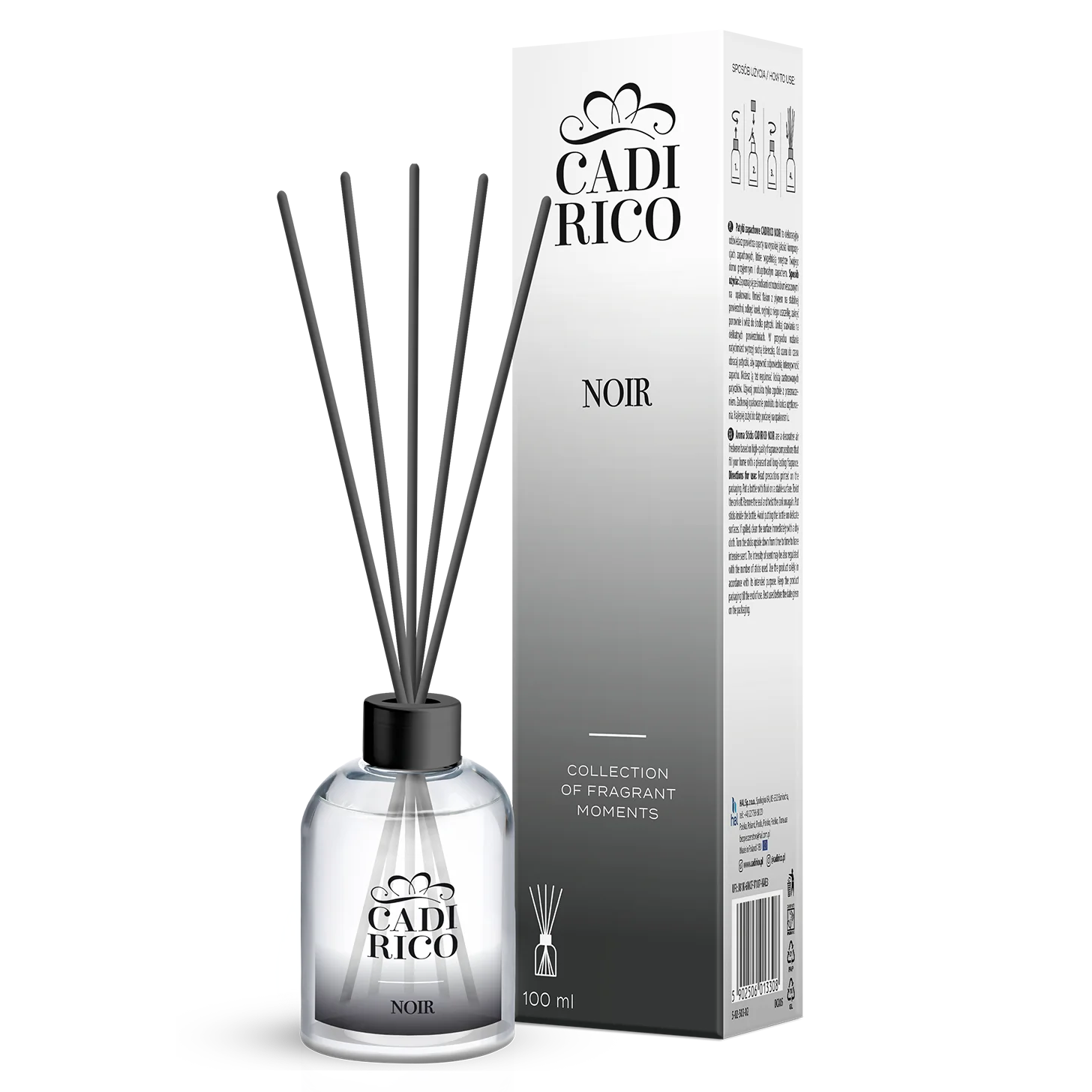 Cadirico patyczki zapachowe Perfume Noir, 100 ml