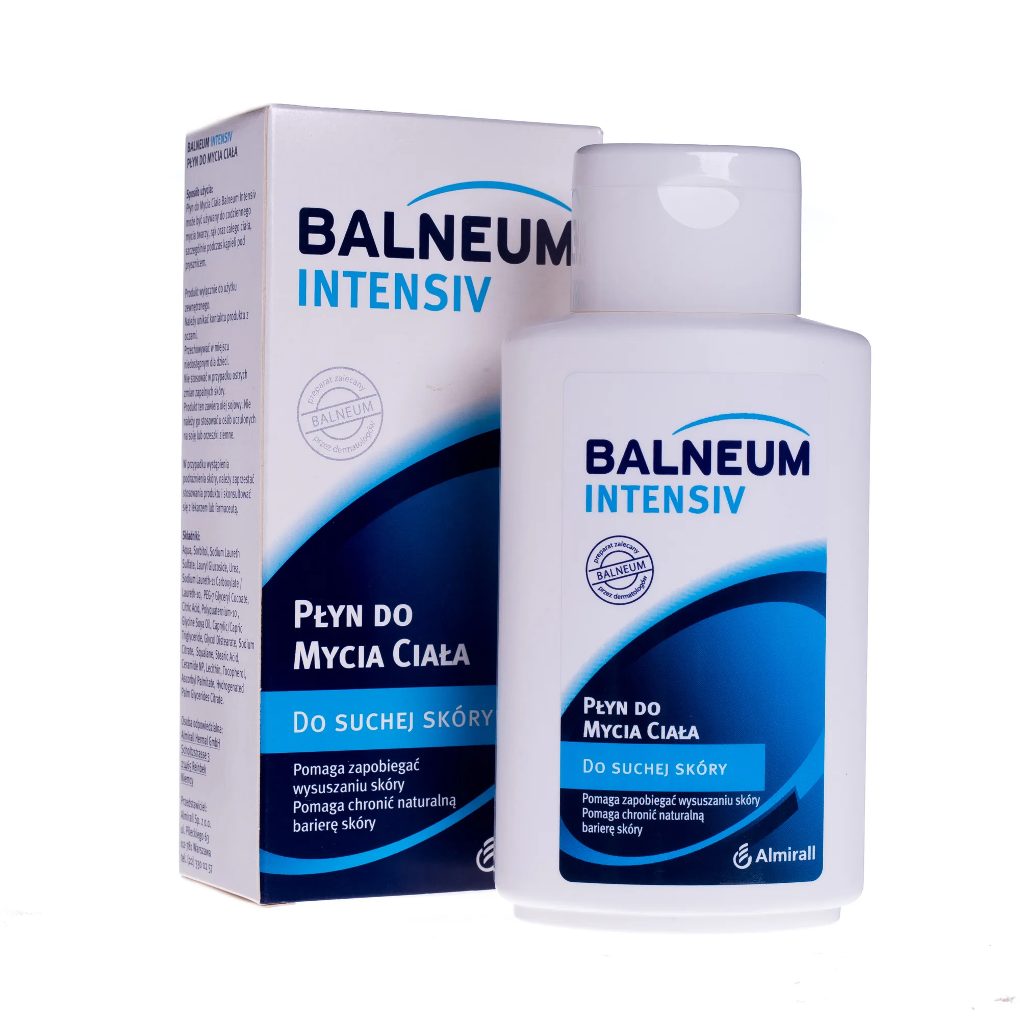 Balneum Intensiv, płyn do mycia ciała, do suchej skóry, 200 ml 