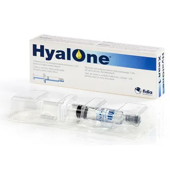 HyalOne, roztwór do wstrzykiwań dostawowych 60mg/4ml, 1 ampułkostrzykawka 