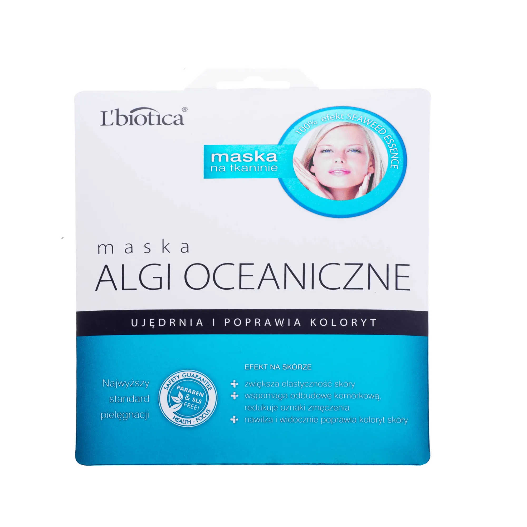 L'Biotica Maska Algi Oceaniczne, na tkaninie, 23 ml