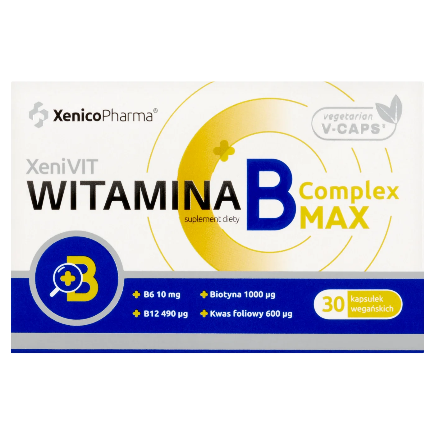 Witamina B Complex MAX suplement diety, 30 kapsułek
