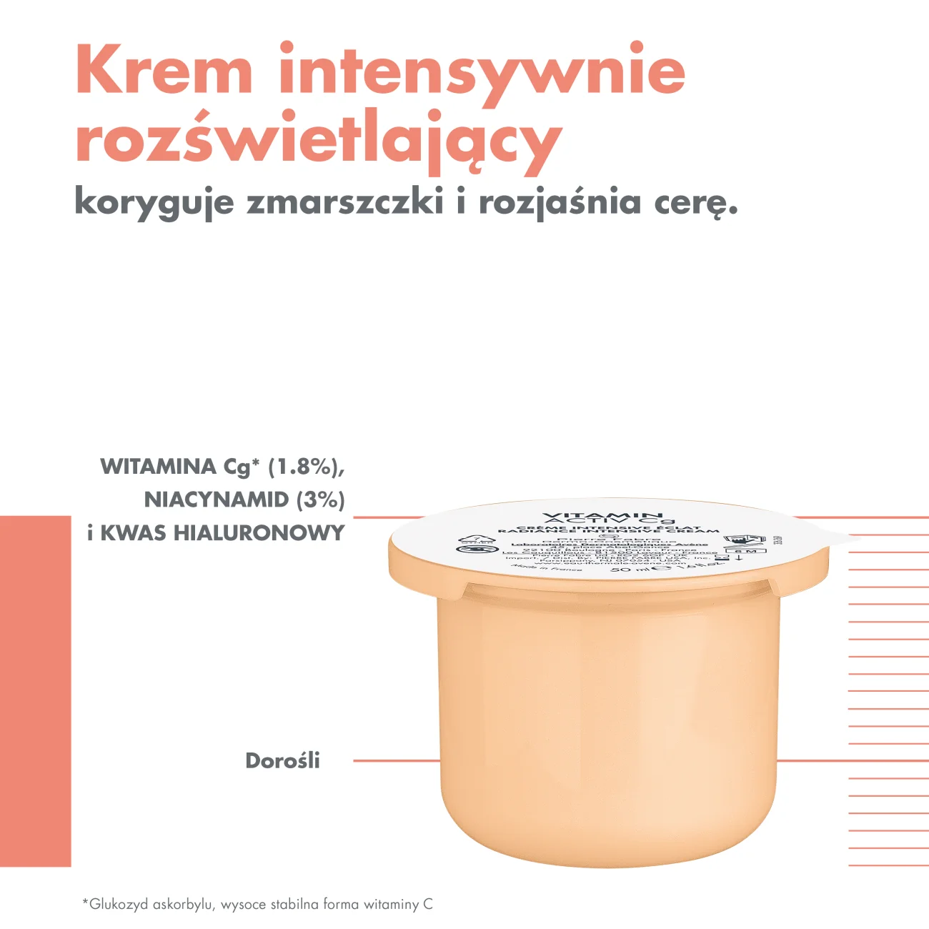 Avène Vitamin Activ Cg krem do twarzy intensywnie rozświetlający, 50 ml