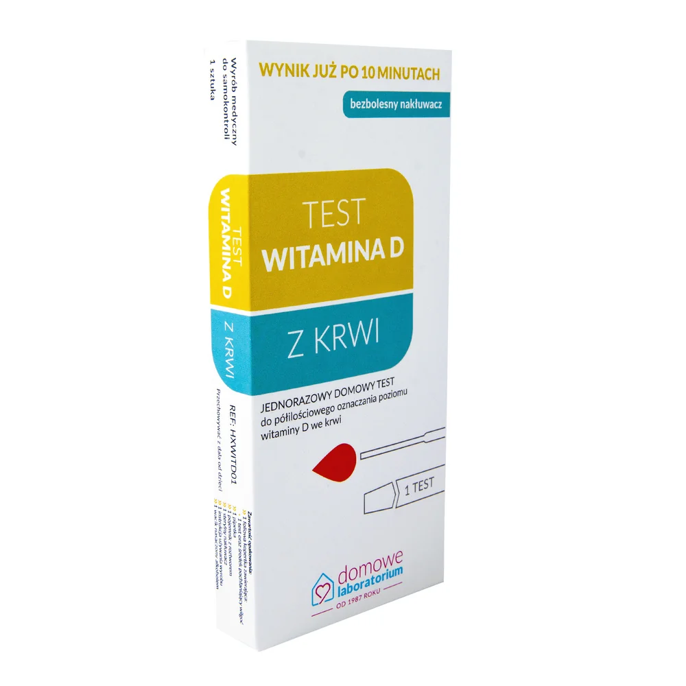 Test Witamina D z krwi jednorazowy domowy test, 1 sztuka