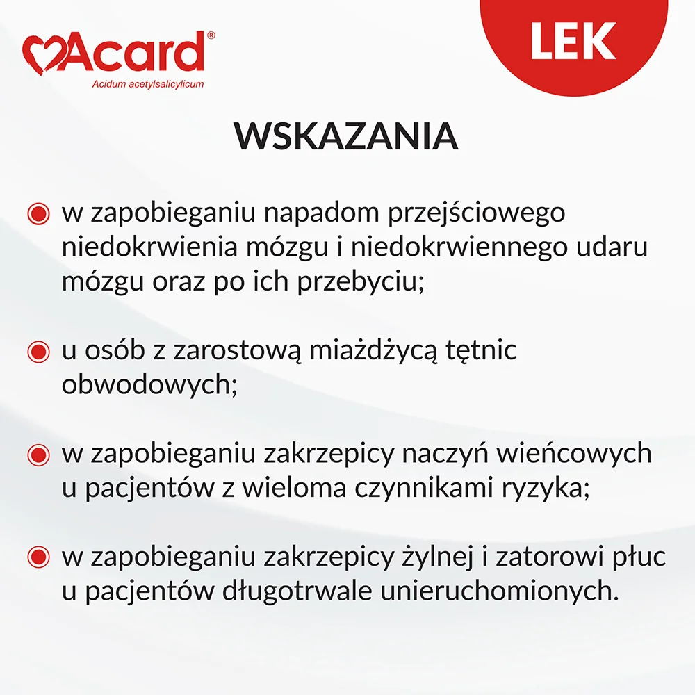 Acard 75 mg, 60 tabletek