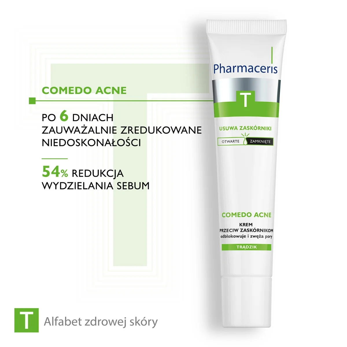 Pharmaceris T Comedo Acne krem redukujący niedoskonałości i zaskórniki, 40 ml