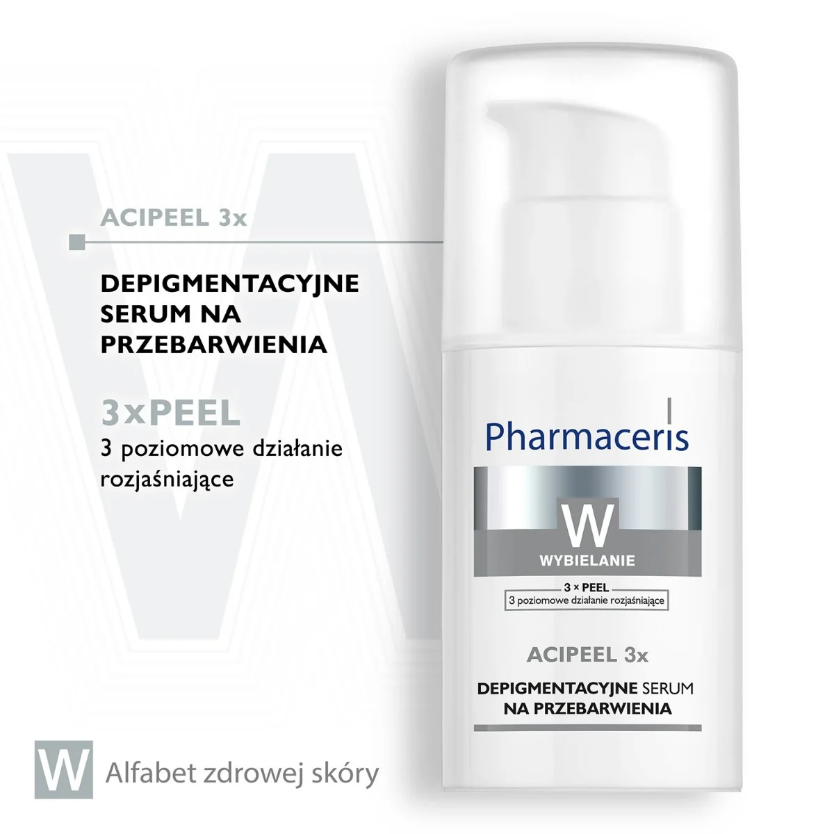 Pharmaceris W, Acipeel 3x depigmentacyjne serum na przebarwienia, 30 ml