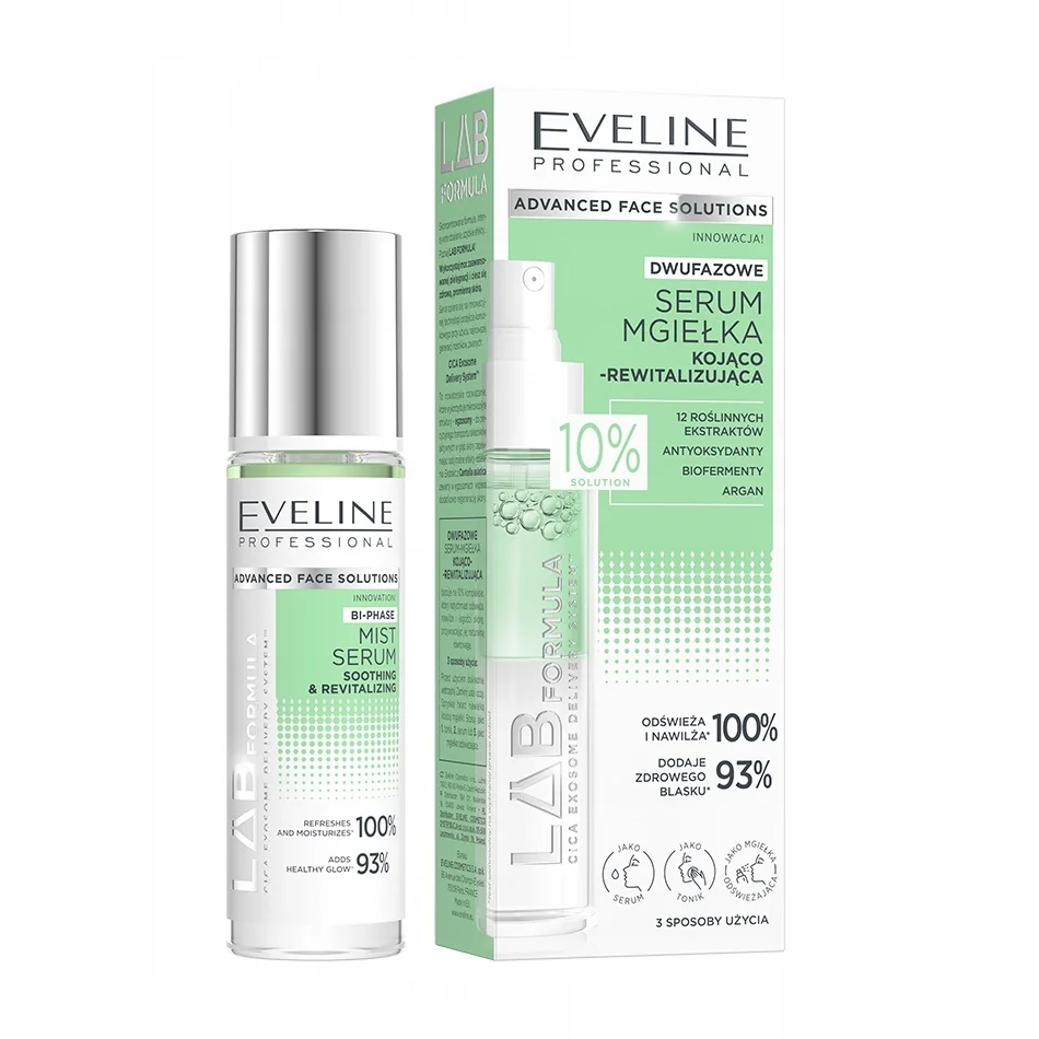 Eveline Lab Formula dwufazowe serum mgiełka kojąco-rewitalizująca, 30 ml