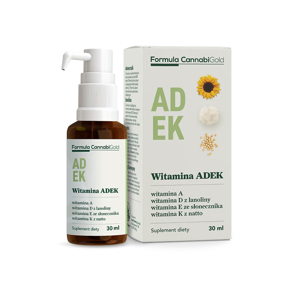 CannabiGold Formula, Witamina ADEK, suplement diety, 30 ml