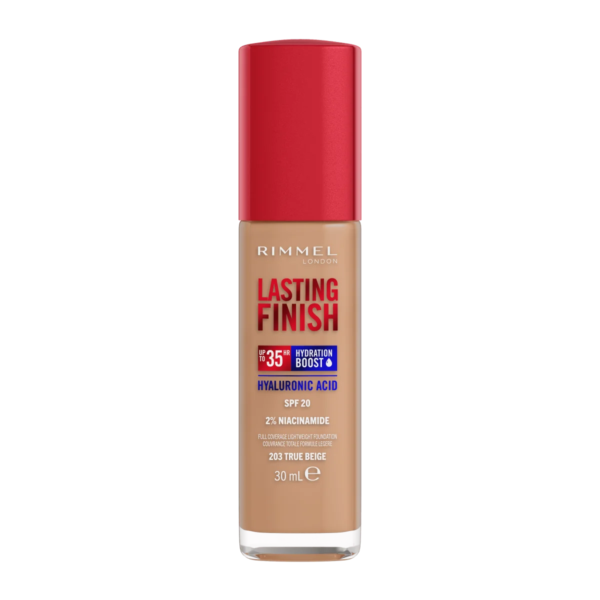 Rimmel Lasting Finish Foundation Podkład do twarzy nr 203 True Beige, 30 ml