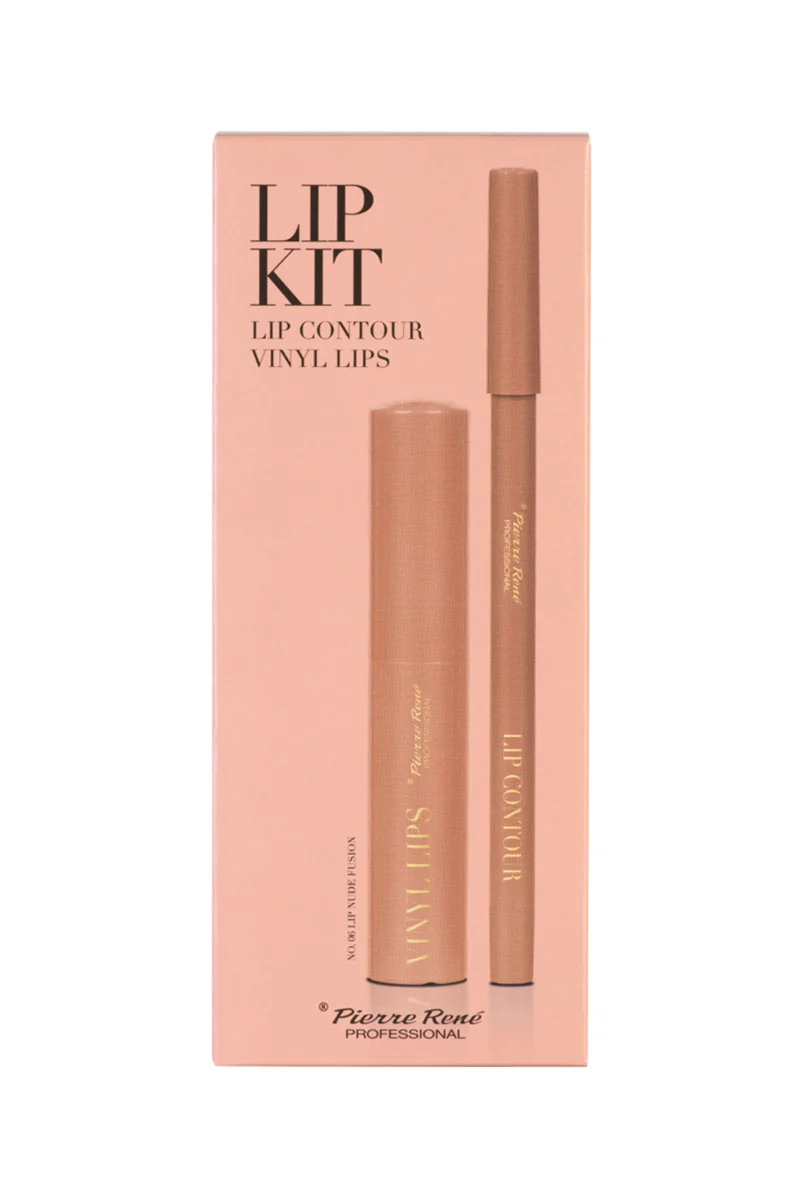 Pierre Rene Professional zestaw do makijażu ust LIP KIT 06, konturówka + pomadka