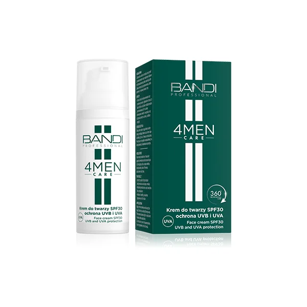 BANDI 4Men Care krem do twarzy SPF 30 ochrona UVB i UVA, 50 ml