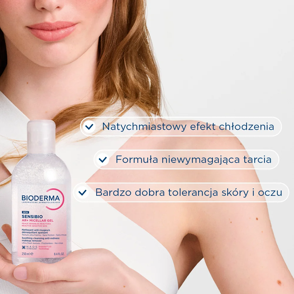 Bioderma Sensibio AR+ Micellar żel micelarny do skóry wrażliwej, 250 ml