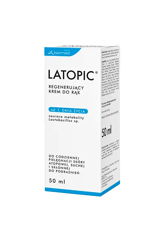 Latopic, regenerujący krem do rąk do skóry wrażliwej, 50 ml