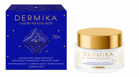 Dermika Luxury Neocollagen kolagenowy krem przeciwzmarszczkowy na dzień/na noc 70+, 50 ml