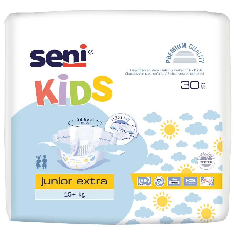 Seni Kids Junior Extra pieluchomajtki dla dzieci, 15-30 kg, 30 szt.