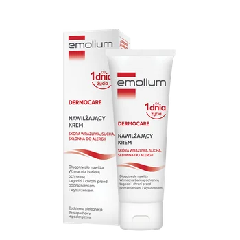 Emolium Dermocare nawilżający krem do skóry suchej, wrażliwej i skłonnej do alergii, 75 ml